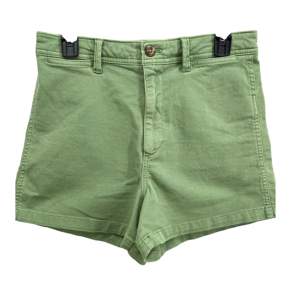 GAP Shorts Womens Sz 10 High Rise 4 Inch Sage Green Casual Everyday Twill